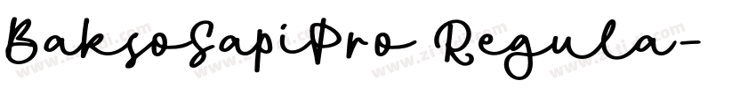 BaksoSapiPro Regula字体转换 BaksoSapiPro Regula字体转换
